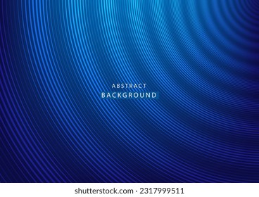 Abstract blue background. Dynamic line high tech. Concept technology, innovation, big data, Ai, network, business, modern, online, financial, fast global
