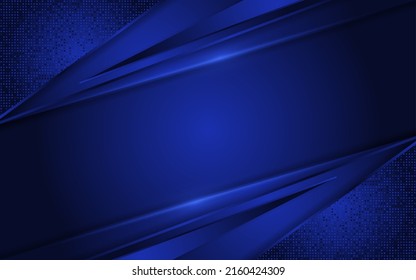 Abstract blue background with dynamic shape