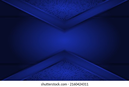 Abstract blue background with dynamic shape