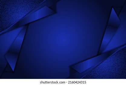 Abstract blue background with dynamic shape