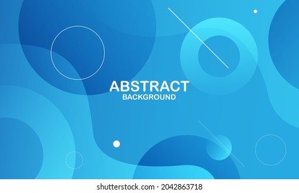 Abstract blue background. Dynamic shapes composition. Eps10 vector