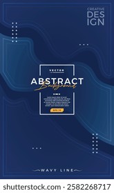 abstract blue background with dynamic shapes