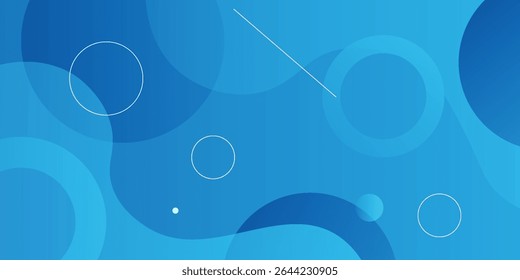 Abstractas fondo azul. Composición de Formas dinámicas. Vector Eps10