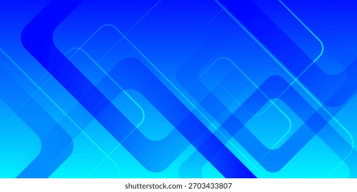Abstract blue background with dynamic shapes. Vector illustration modern art