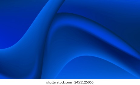 ABSTRAKTER BLAUER HINTERGRUND ELEGANTE GRADIENT MESH FORMEN GLATTE FLÜSSIGE FARBE DESIGN VEKTORGRAFIK VORLAGE GUT FÜR MODERNE WEBSITE, BILDSCHIRMHINTERGRUND, ABDECKUNG DESIGN