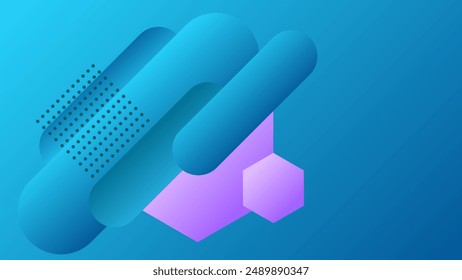 ABSTRACT BLUE BACKGROUND ELEGANT GRADIENT SMOOTH LIQUID COLORFUL DESIGN WITH GEOMETRIC SHAPES VECTOR TEMPLATE GOOD FOR MODERN WEBSITE, WALLPAPER, COVER DESIGN 