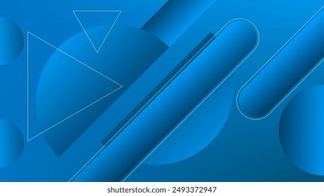 ABSTRACT BLUE BACKGROUND ELEGANT GRADIENT SMOOTH LIQUID COLORFUL DESIGN WITH GEOMETRIC SHAPES VECTOR TEMPLATE GOOD FOR MODERN WEBSITE, WALLPAPER, COVER DESIGN 