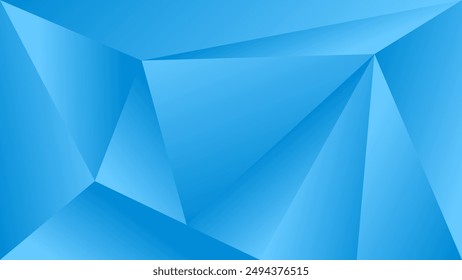 ABSTRACT BLUE BACKGROUND ELEGANT GRADIENT SMOOTH LIQUID COLORFUL DESIGN WITH GEOMETRIC TRIANGLE SHAPES VECTOR TEMPLATE GOOD FOR MODERN WEBSITE, WALLPAPER, COVER DESIGN 