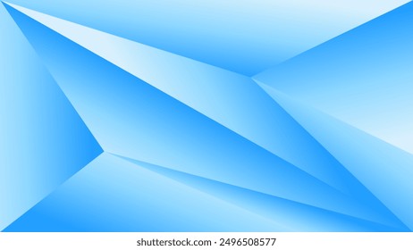 ABSTRACT BLUE BACKGROUND ELEGANT GRADIENT SMOOTH LIQUID COLORFUL DESIGN WITH GEOMETRIC TRIANGLE COMPOSITION VECTOR TEMPLATE GOOD FOR MODERN WEBSITE, WALLPAPER, COVER DESIGN 