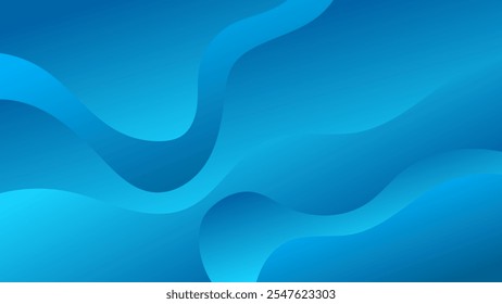 ABSTRATO AZUL FUNDO GRADIENTE ELEGANTE LÍQUIDO LISO DESIGN COLORIDO COM MÃO DESENHADO FORMAS MODELO DE VETOR BOM PARA SITE MODERNO, PAPEL DE PAREDE, DESIGN DE CAPA 