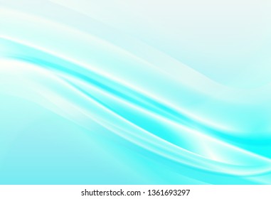 Abstrakter blauer Hintergrund, elegante, weiche Wellen.