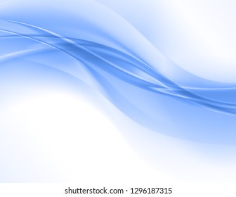 Abstract Blue Background Elegant Wavy Vector Stock Vector (Royalty Free ...