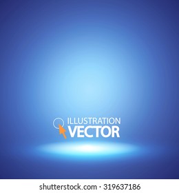 Abstract blue background. Empty space. Vector illustration