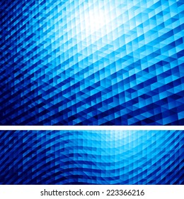Abstract blue background. Eps8. RGB. Global colors. Gradients used.