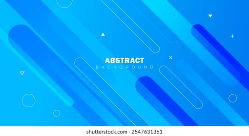 Fundo azul abstrato com linhas diagonais e composição de formas dinâmicas. Ideal para banners modernos, cartazes, sites e projetos digitais com uma aparência elegante e profissional.