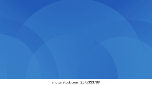 Abstract blue background featuring a modern composition of blue circle shapes, creating a sleek and stylish aesthetic. Ideal for digital artwork and creative backgrounds. Vector illustration.
