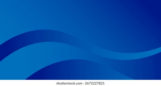 Fondo azul Abstractas con Formas ondulatorias suaves con una transición de degradado de tonos claros a oscuros.