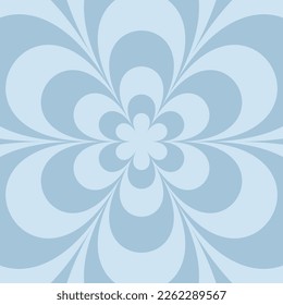 Fondo azul abstracto del patrón floral