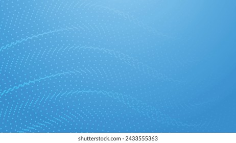 abstract blue background with flow dots pattern