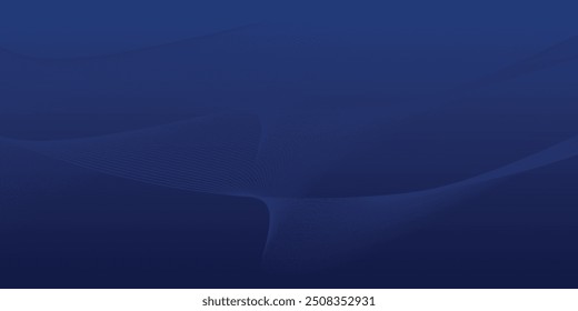 Abstract blue background with flowing lines for futuristic concept. Dynamic waves.
