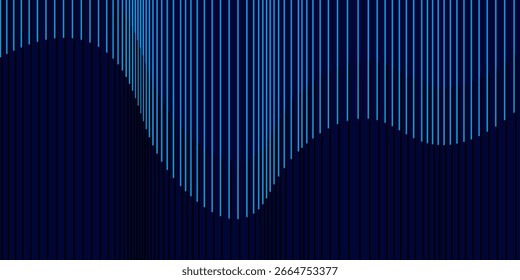 Abstractas fondo azul con líneas fluidas. Ondas dinámicas. Moderno gradiente azul que fluye líneas de onda. Concepto de tecnología futurista.