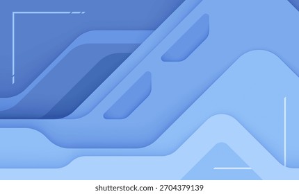 Fondo azul Abstractas con diseño de onda fluida y moderna