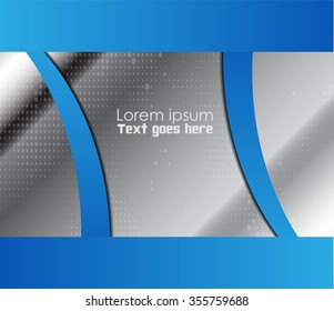 Abstract blue background, flyer brochure
