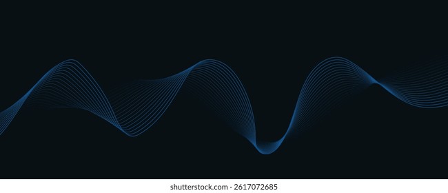 abstract blue background with following lines