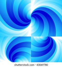 abstract blue background in four angles