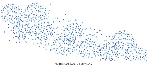 abstract blue background frame of geometric shapes