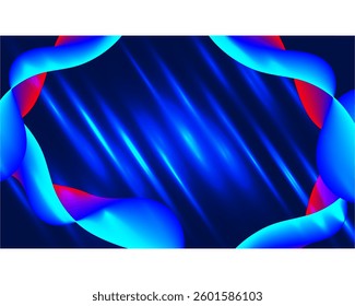 Abstract blue background with frame Wallpaper