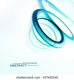 Abstract blue background, futuristic wavy vector illustration eps10