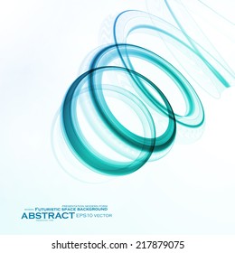 Abstract blue background, futuristic wavy vector illustration eps10