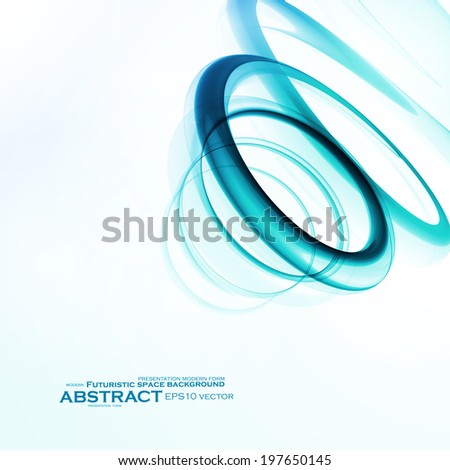 Abstract blue background, futuristic wavy vector illustration eps10