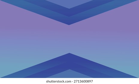 El fondo azul Abstractas con Formas de flecha geométrica crea un concepto de Ilustración vectorial para la arquitectura de edificios moderna y el diseño de tecnología empresarial
