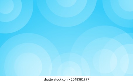 Fundo azul abstrato. Estilo de efeito Círculo Geométrico. Ilustração moderna de fundo de gradiente azul da faixa minimalista