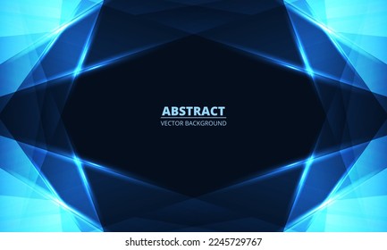 Resumen de fondo azul con líneas diagonales dinámicas geométricas. Moderno fondo azul abstracto transdérmico para empresas, empresas, folletos, banner, portada o afiche. Ilustración del vector
