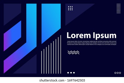
Abstrakter blauer Hintergrund. Geometrisches Elementdesign.