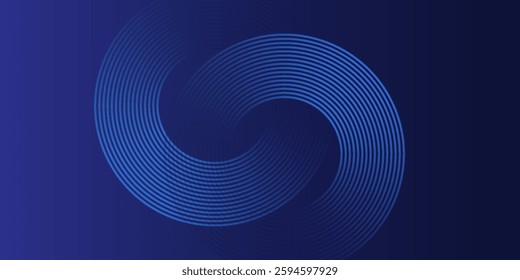 Abstract blue background. Geometric lines pattern. Shiny blue gradient lines. Futuristic technology graphic design. Suit for business blue