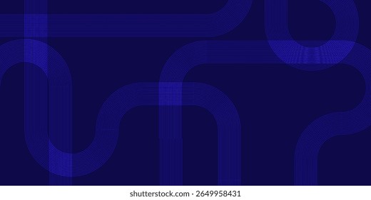 Abstractas fondo azul. Patrón de líneas geométricas. Líneas degradadas azules brillantes modernas. Diseño gráfico de tecnología futurista.