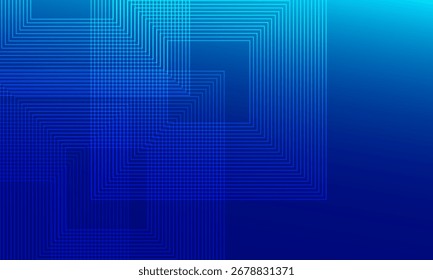 Fondo azul Abstractas con líneas geométricas. Ilustración vectorial