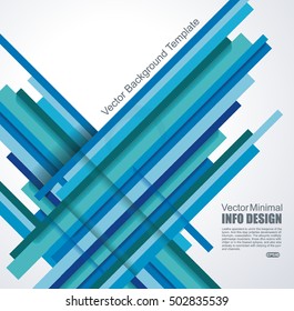 Abstract blue background with geometric lines. Vector illustration.