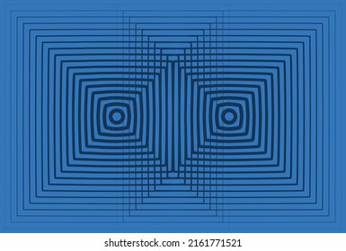 Abstract blue background with geometric pattern.