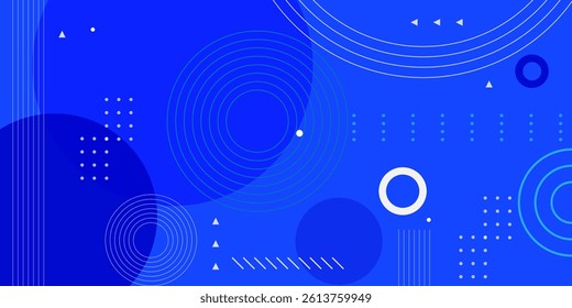 Abstract blue background with geometric rounded shapes pattern design background vector illustration eps10. Perfect for modern projects, basktop wallpaper ,business, poster ,banner, studio.