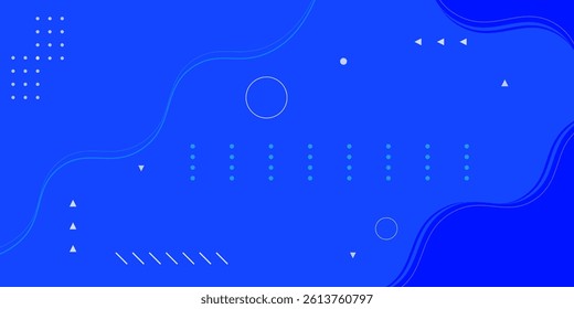 Abstract blue background with geometric rounded shapes pattern and wave shapes design background vector illustration eps10. Futuristic concept. Modern background. High quality degital graphic. 