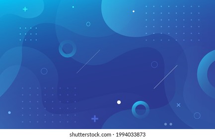 Abstract blue background with geometric shape. Vector illustration