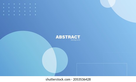 Abstract blue background and geometric shape, background with copy space for design, vector.