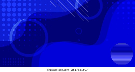 Abstract blue background with geometric shape. Vector illustration