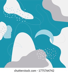 abstract blue background with geometric shapes