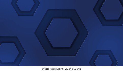 Abstract blue background with geometric shapes in cut paper style. Backdrop for banners, posters or flyers, signs and businesses, advertising and websites, social media covers, designs and cards
